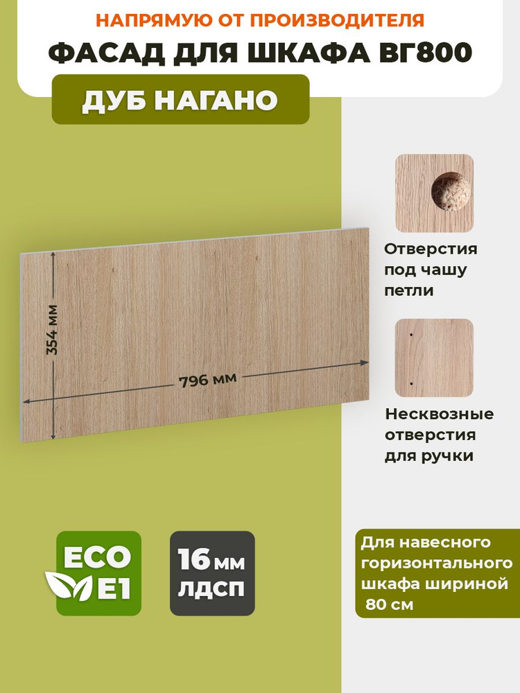 ECO кухни Фасад для кухни ,ЛДСП,80х1.6х36см #1