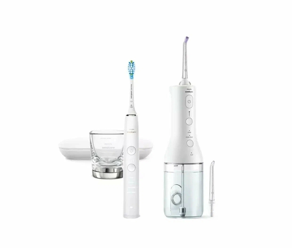 Зубная щетка + ирригатор PHILIPS Sonicare DiamondClean 9000 HX3866/41 #1