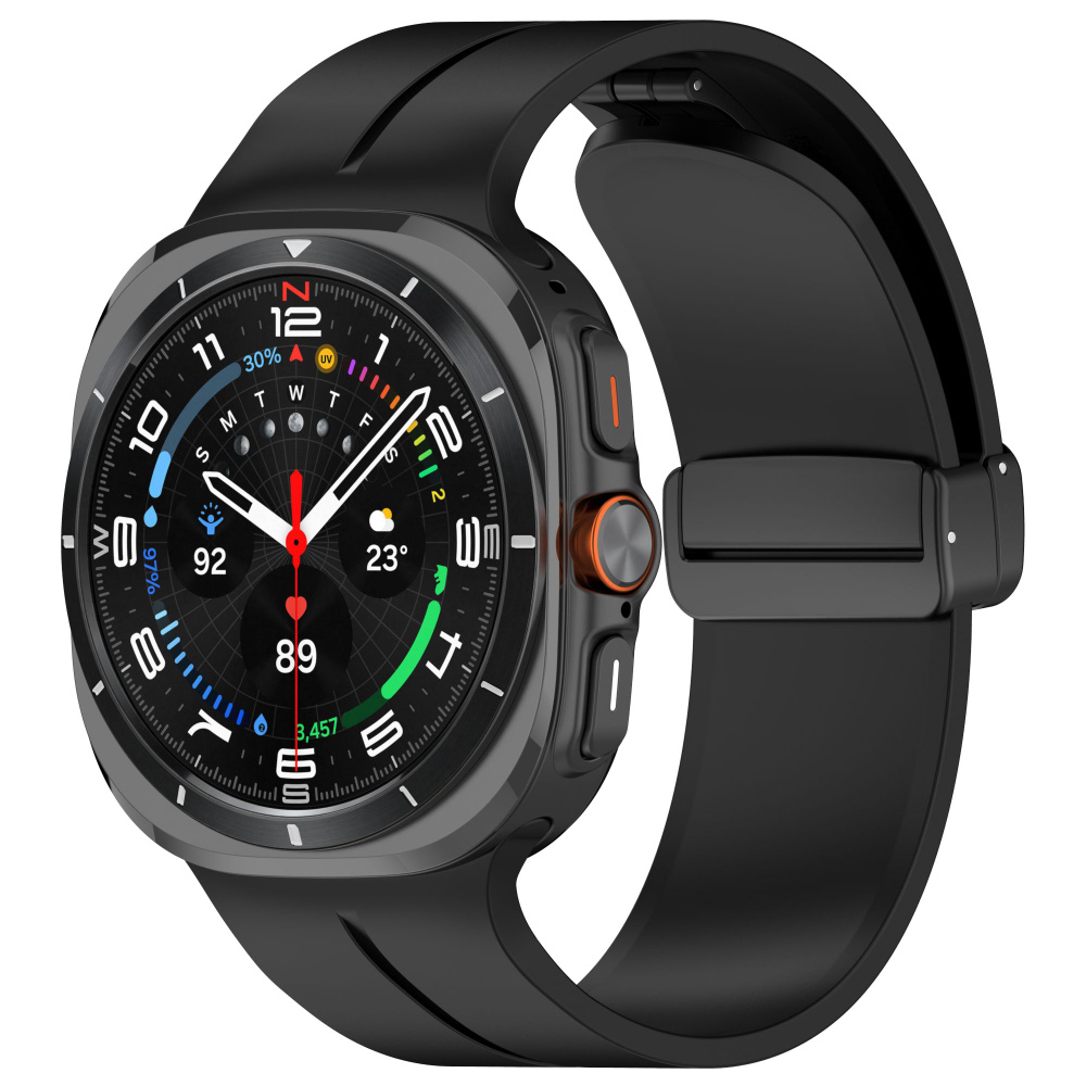 Магнитный силиконовый ремешок для Samsung Galaxy Watch Ultra #1