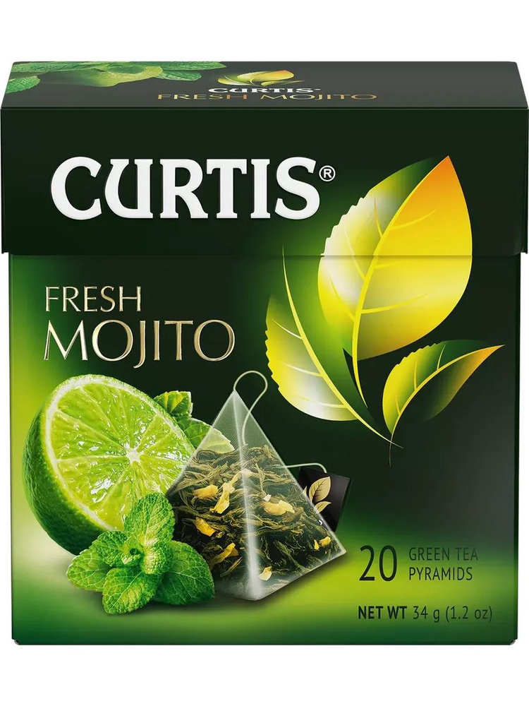 Чай зеленый CURTIS Fresh Mojito, 20х1,7г #1