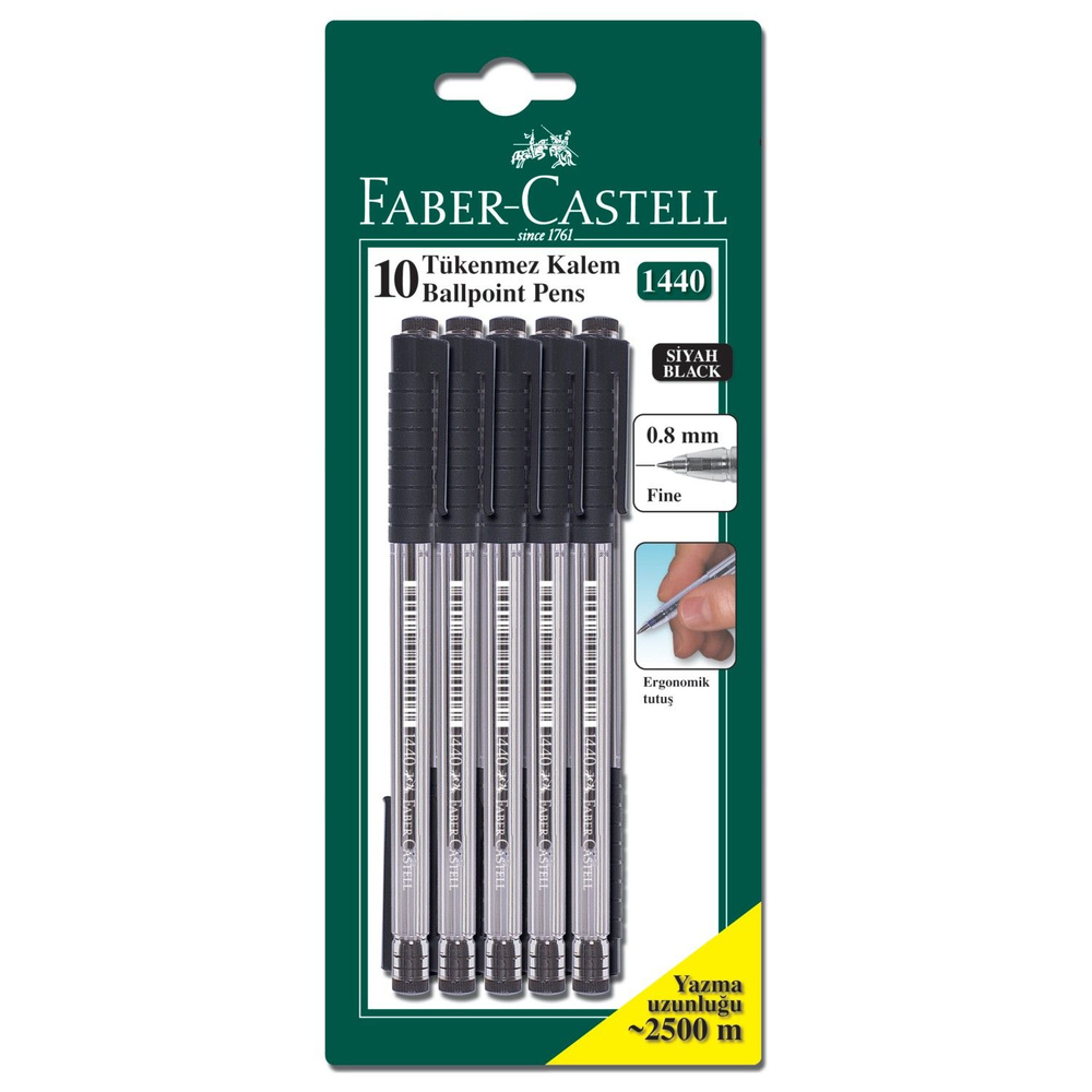 Faber-Castell Набор ручек, цвет: Черный, 10 шт. #1