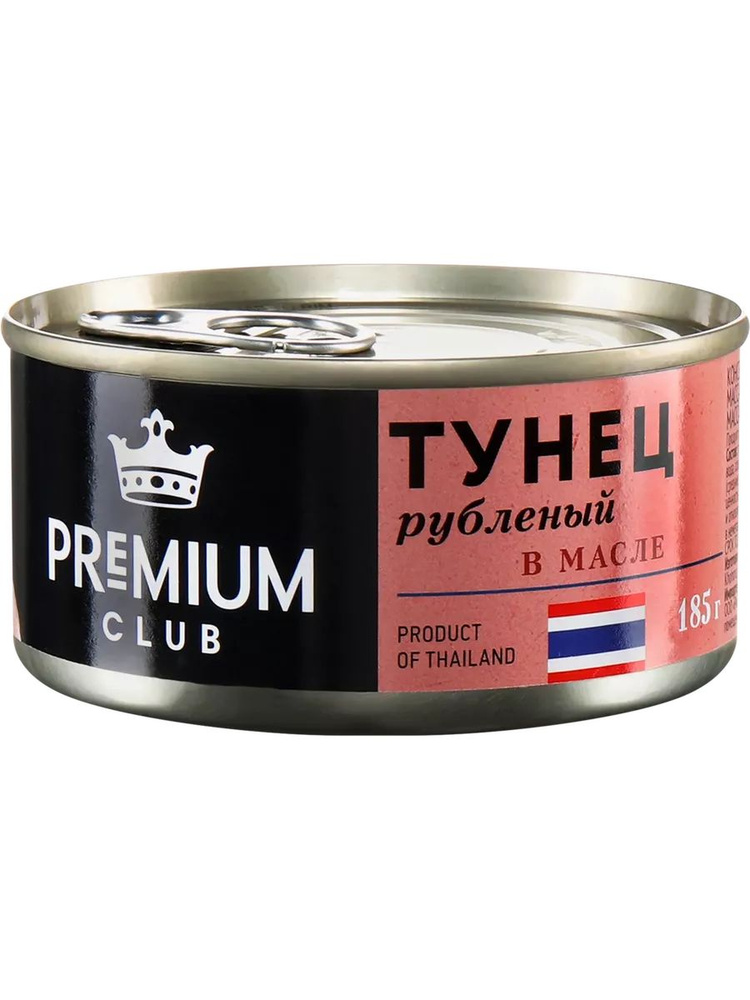 Тунец PREMIUM CLUB в масле, рубленый, 185г #1