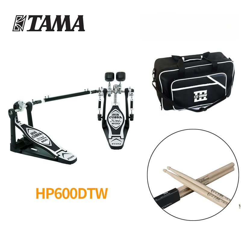 Педаль двойная Кардан для бас барабана TAMA IRON COBRA HP600DTW #1