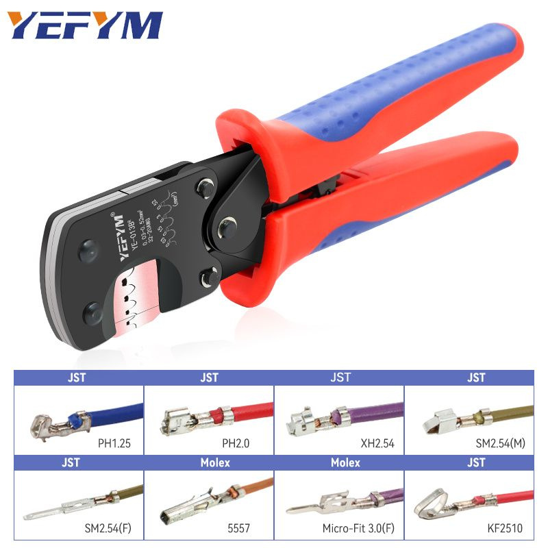 JST Клеммы YE-013BR Обжимной инструмент XH2.54, PH2.0, ZH1.5, SH1.0, DuPont 2.0, 2510 Molex мини трещотка #1