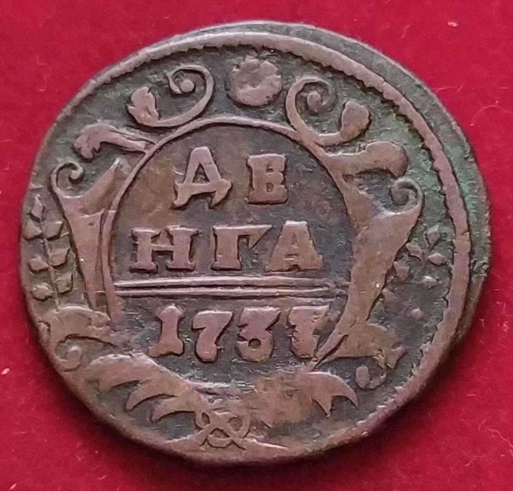 Денга 1737 года Анна Иоанновна Р31Н #1