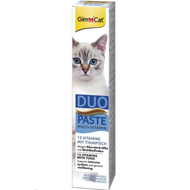 GimCat MILTI-VITAMIN DUO PASTE, 12 витаминов и тунец 50 г #1