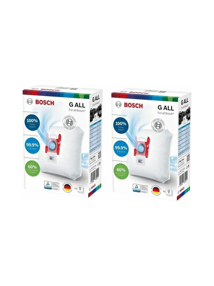 Мешки-пылесборники Bosch PowerProtect, тип "G ALL", 4 шт, BBZ41FGALL (Пакет из 2)  #1