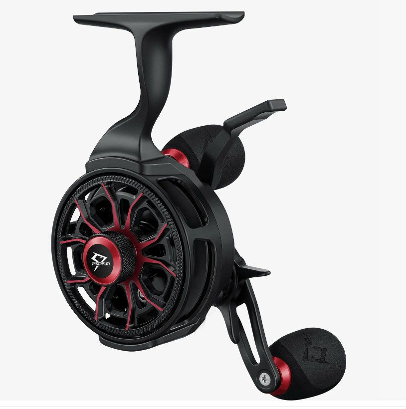 Катушка для зимней рыбалки PISCIFUN ICX CARBON красная под левую руку ...