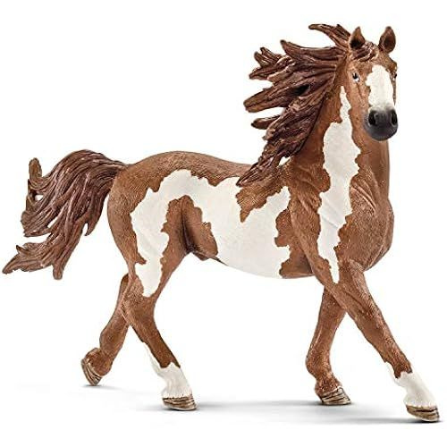 schleich 13794 Pinto Stallion, от 3 лет, игрушечная фигурка Farm World, 4 x 16 x 11 см  #1