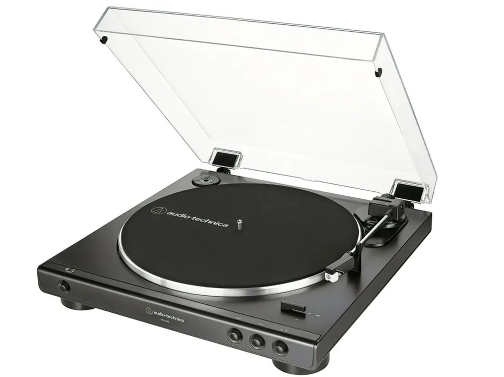 Виниловый проигрыватель AUDIO-TECHNICA AT-LP60X темно-серый по низкой ...