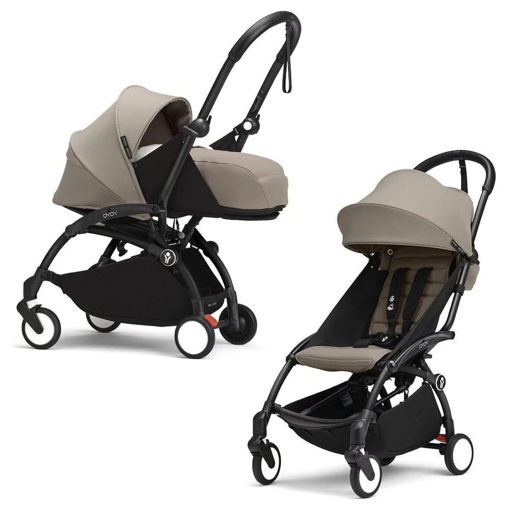 Коляска 2в1 Stokke YOYO 3 c мягкой люлькой New Born Pack Black Taupe #1