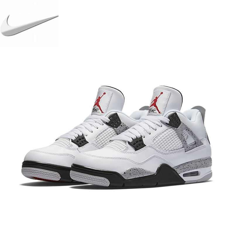 Nike air jordan iv white cement hotsell