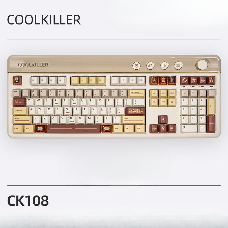 CoolKiller Игровая клавиатура CK, светло-коричневый #1