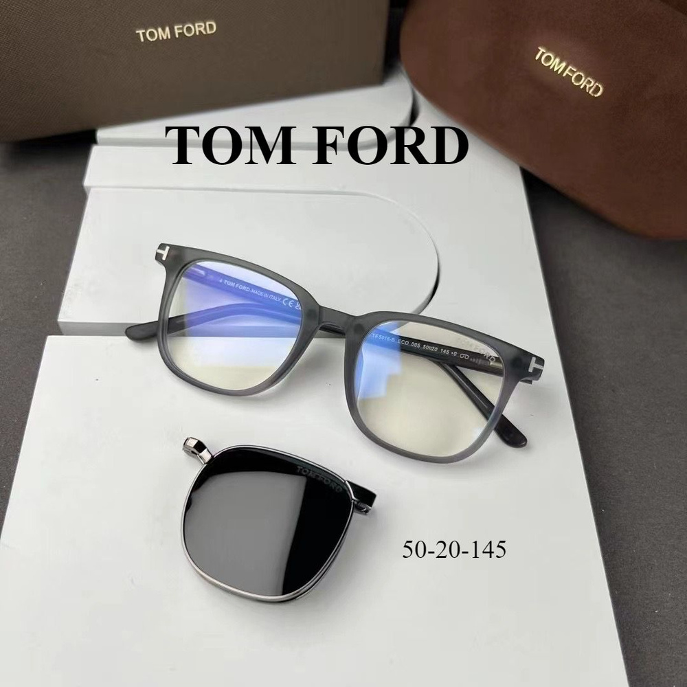 Оправа для мужских и женских оптических очков TOM FORD TF5916 с магнитным зажимом для линз солнцезащитные #1