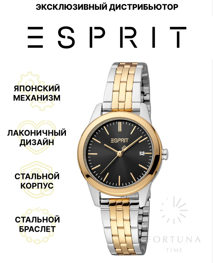 Часы наручные женские ESPRIT ES1L239M2075, Кварцевые, 30 мм #1