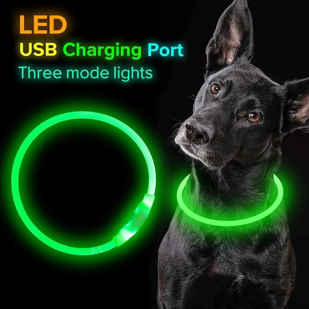 Ожерелье для собак Led USB Подзаряжается огнями #1