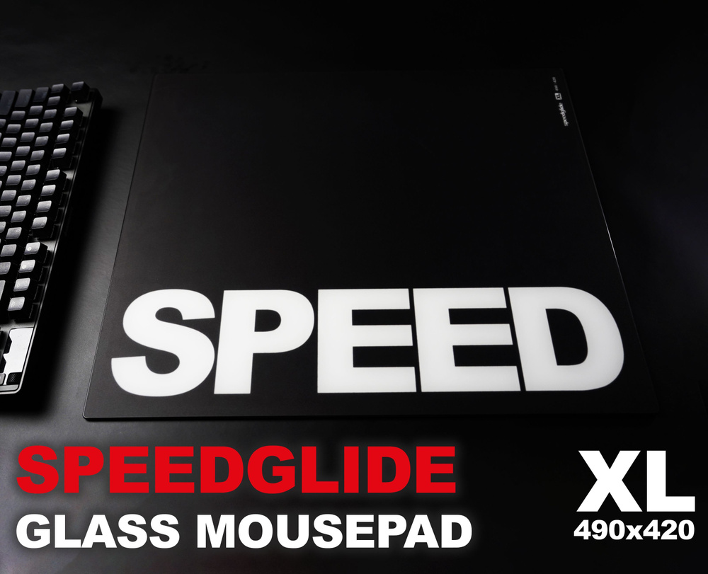 Игровой коврик для мыши GlassPad - Стеклянный игровой коврик SpeedGlide ...
