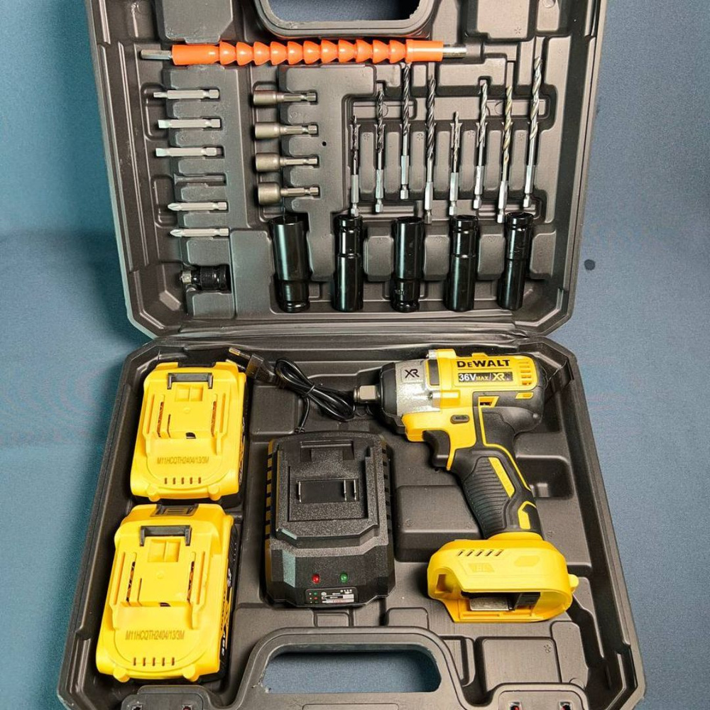 Гайковерт аккумуляторный 36V DeWalt DCF880 с набором головок и двумя ...