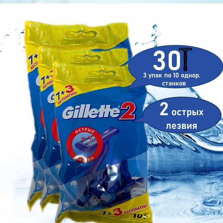 Бритвы безопасные одноразовые Gillette 2 #1