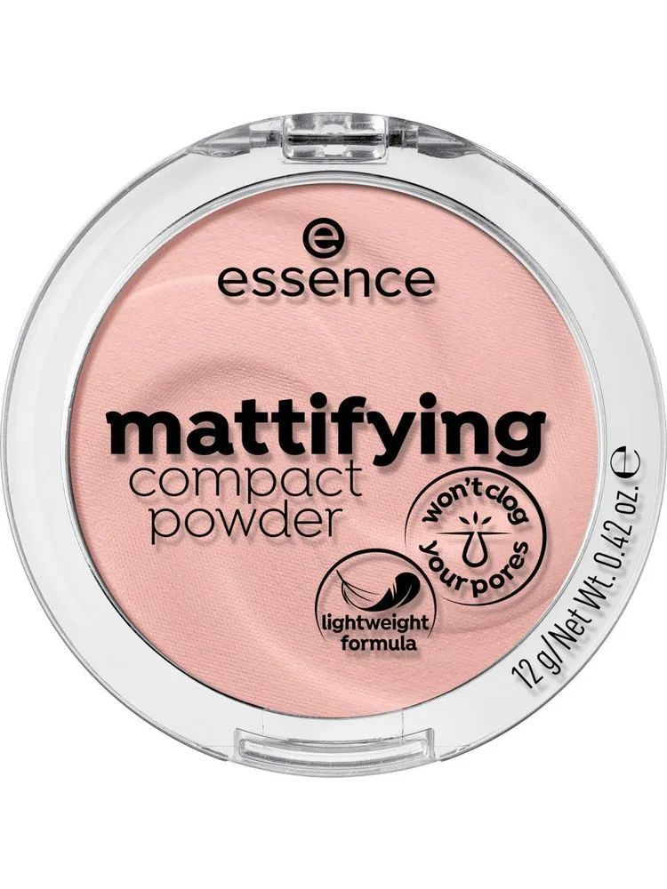 Essence Компактная пудра для лица Mattifying Compact Powder 12г: 10 Light Beige  #1