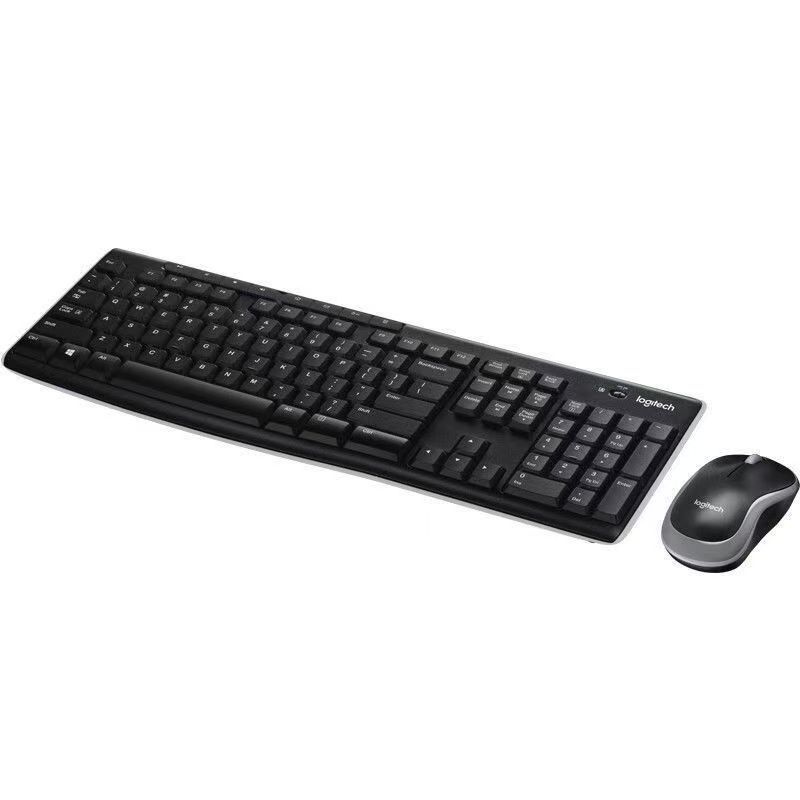 Logitech Комплект мышь + клавиатура беспроводная Logitech MK270, Английская раскладка, черный  #1