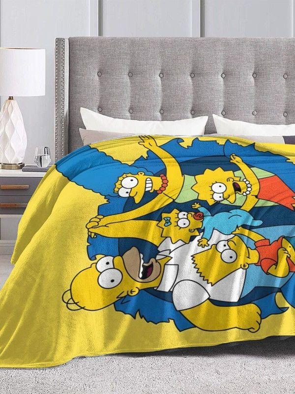 MXEB Плед Simpsons Пледы Симпсоны , Фланель, 200х150 см #1