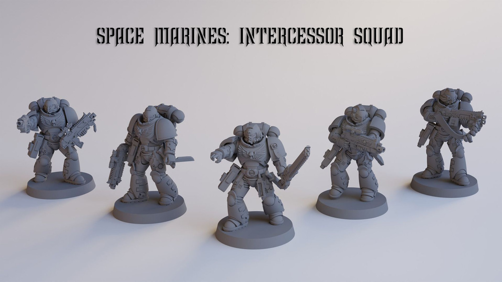 Adeptus Astartes: Intercessor Squad Primaris / Космодесант: Отряд Интерцессоров Примарис / Warhammer #1