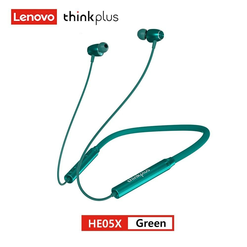 Наушники Lenovo HE05X II Bluetooth 5.0 с интерфейсом зарядки Type C Беспроводной звук HIFI Магнитная #1