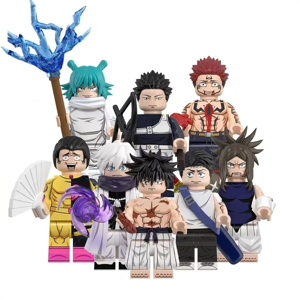 Jujutsu Kaisen/Набор игрушки минифигурки aниме Магическая битва 8 шт ...