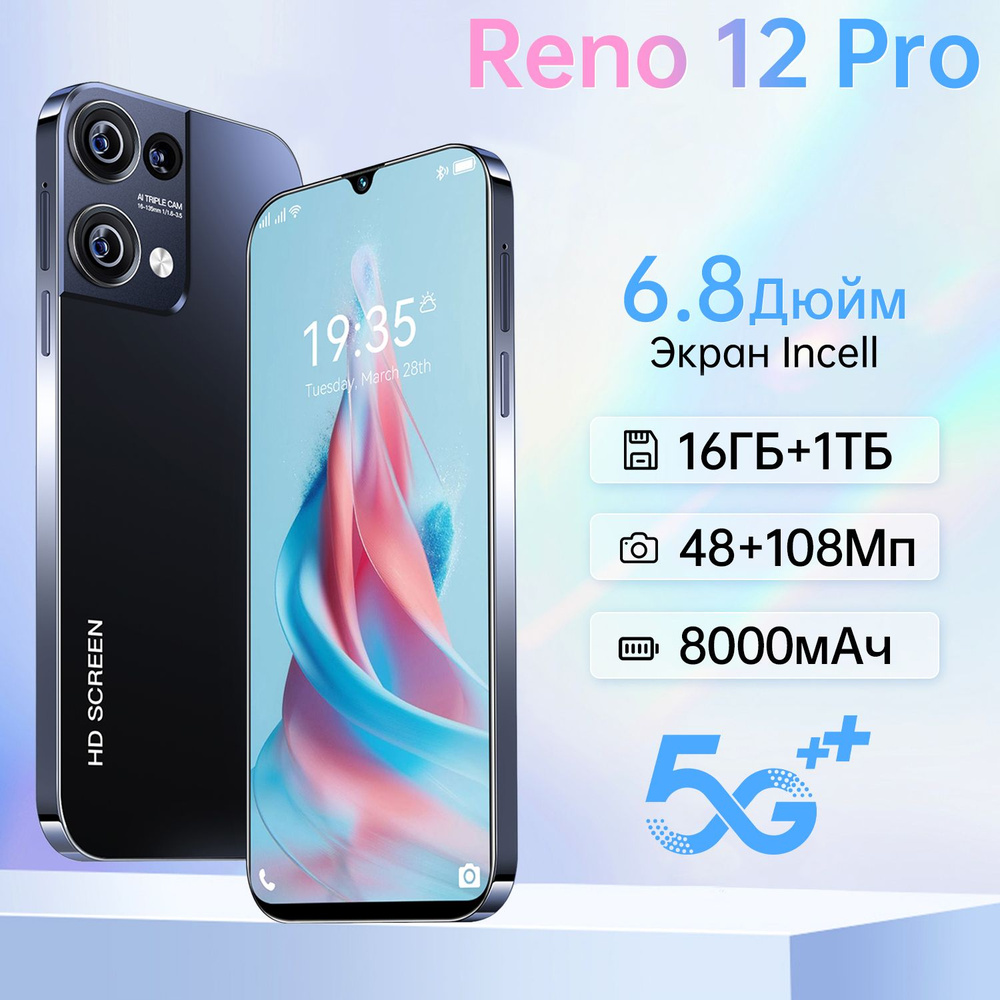 Смартфон Reno12 Pro F Ростест (EAC) 16/1 ТБ, черный #1