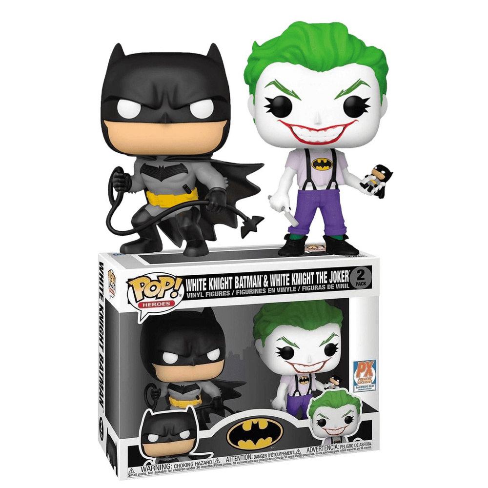 Фигурка Funko Pop! White Knight Batman and White Knight The Joker 2-Pack (Фанко Поп Бэтмен и Джокер из #1