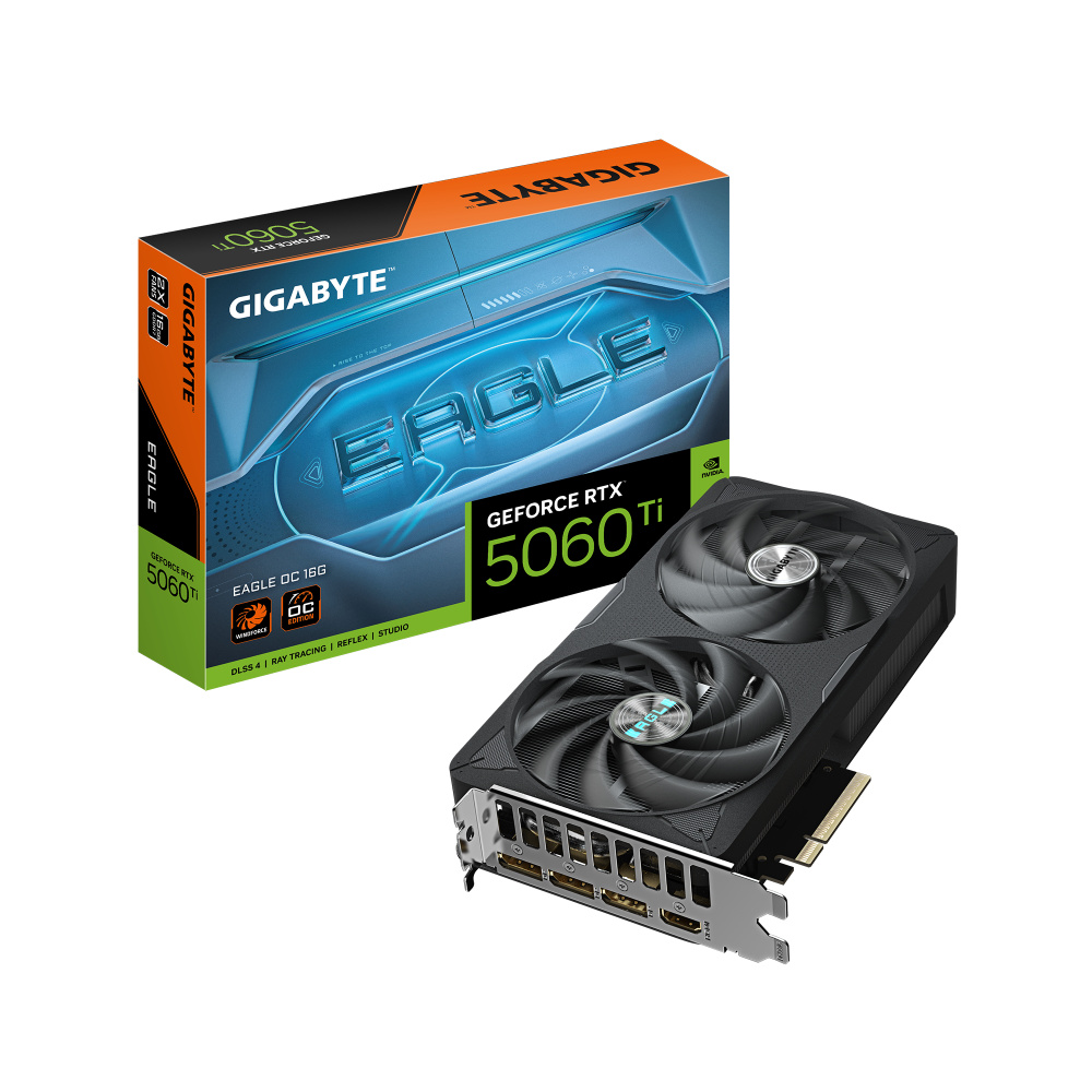 Видеокарта Gigabyte GeForce RTX 5060 Ti, 16 ГБ PCI Express 5.0