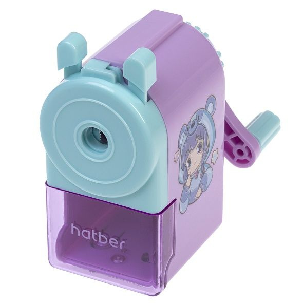 MIKI♡ Точилка Hatber -Мяу аниме- механическая с рисунком в прозрачном