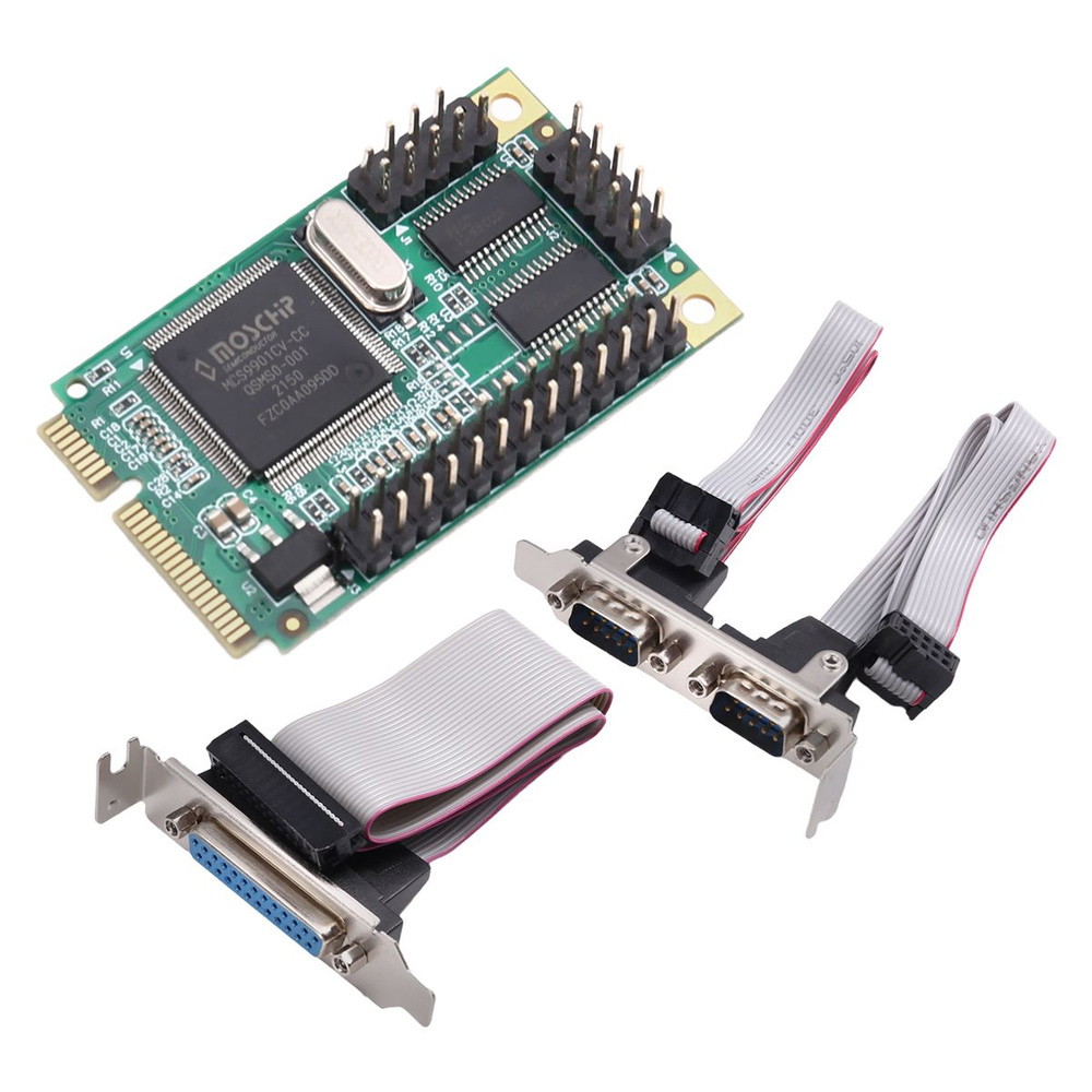 Адаптер PCI-E Serial DB9 RS232 Parallel DB25 на 2 порта #1