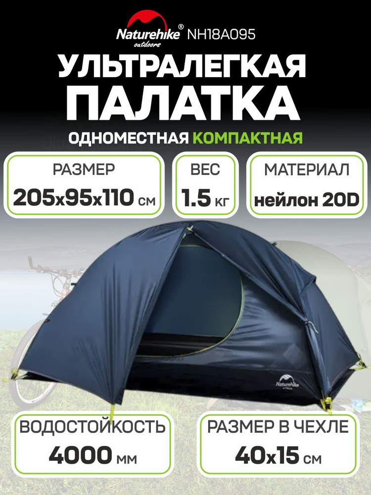 Палатка 1-местная Naturehike палаткаНХ купить c доставкой на OZON