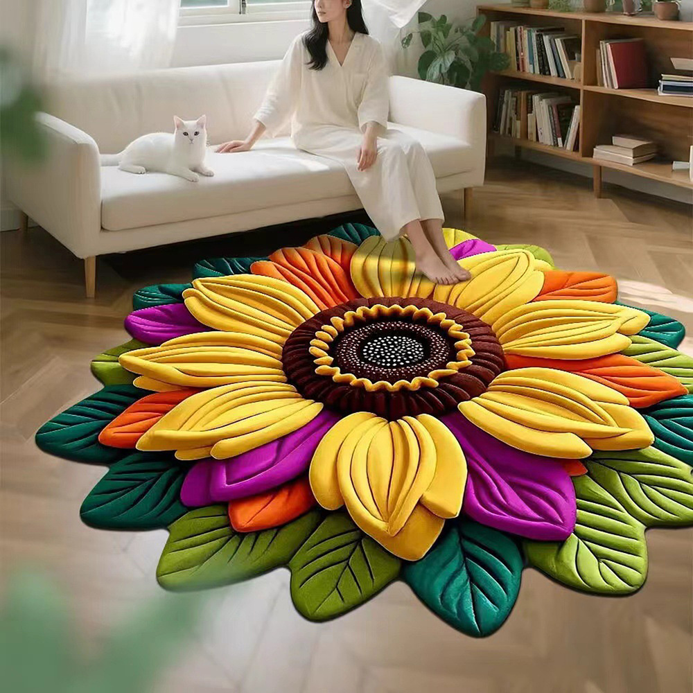 Ковер дорожка подсолнух 60x60 см #1