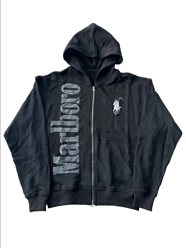 Худи Женский, Мужской Ralph Lauren Наплечники черный матовый