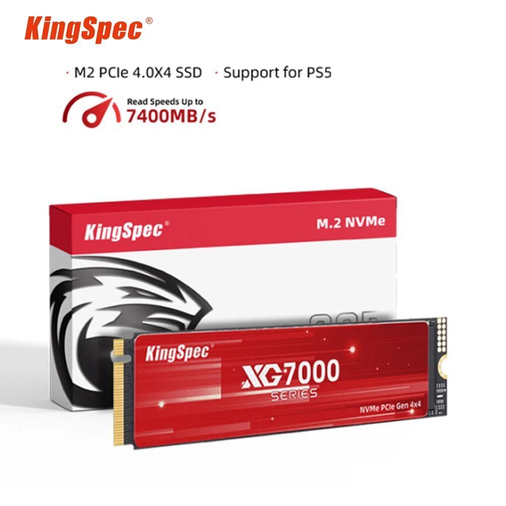 4 ТБ Внутренний SSD-диск KingSpec 3D NAND 2280 XG7000-1TB (XG7000