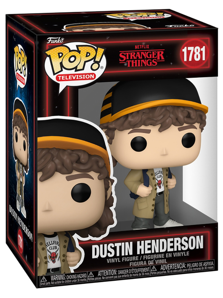 Stranger Things Season 5 Dustin Henderson Funko Pop Vinyl Figure #1781 main image 0