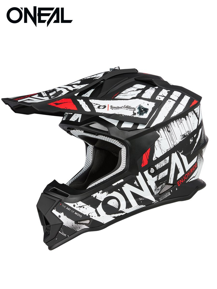 Шлем кроссовый O'NEAL 2SRS Helmet GLITCH black/white #1