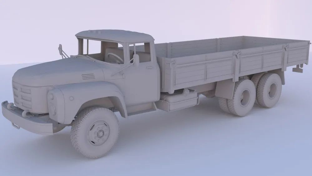 Сборная модель Грузовой автомобиль Московский-133ГЯ в масштабе - 1:72 #2345 #1