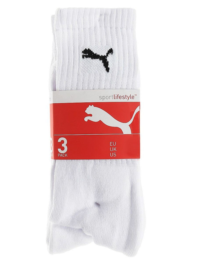 Носки PUMA мужские, женские CREW SOCK 3P, 3 пары #1
