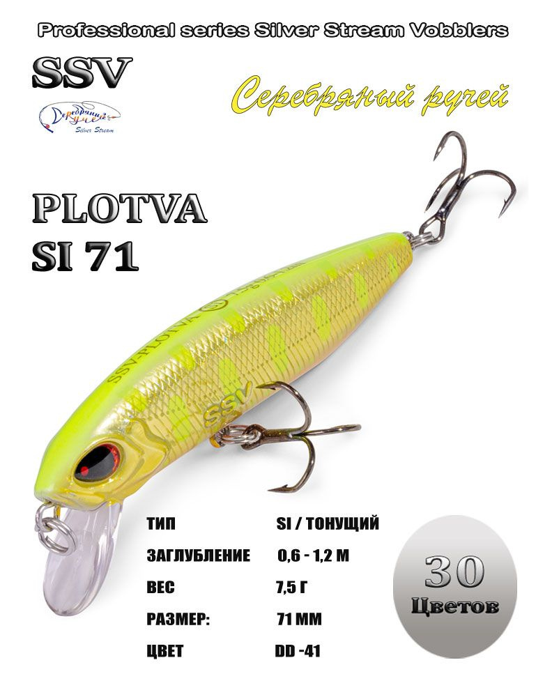 Воблер PLOTVA SI 71 #1