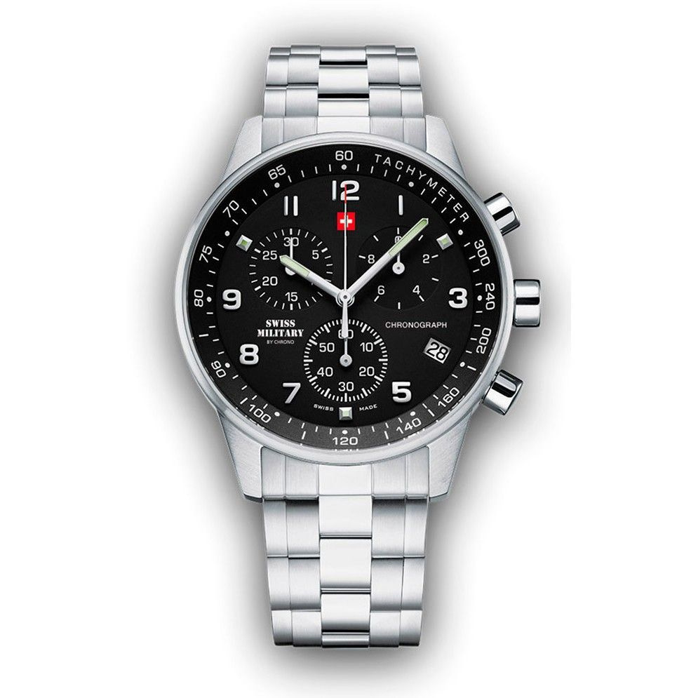 Swiss Military Orologio Uomo Cronografo | Modello 20042BPL-1L / SM34012.08 | Swiss Made Al Quarzo | Design Sportivo - 4