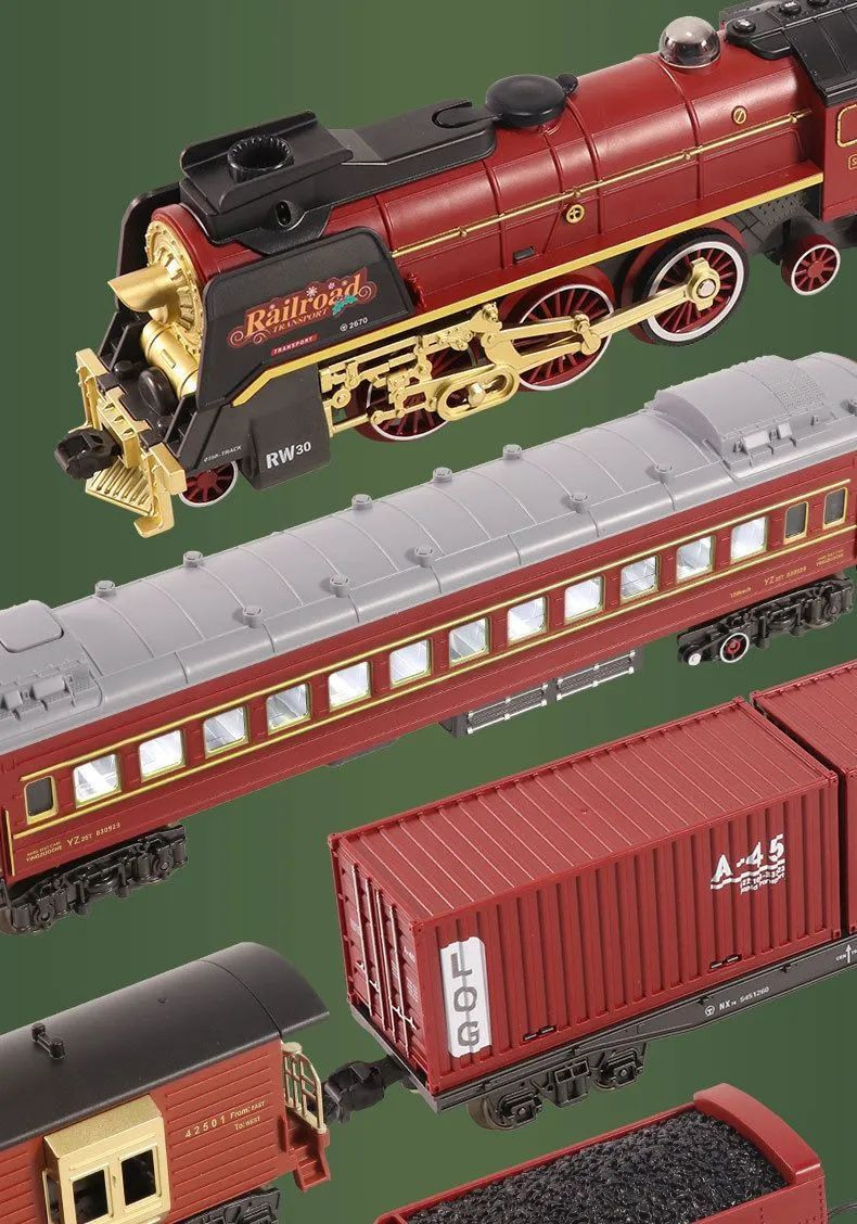 железная дорога с электропоездом , Звук, свет, пар, дистанционное ...