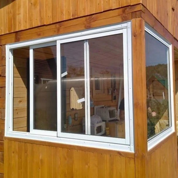 Окно раздвижное алюминиевое 1200х600 (ШхВ) на балкон, дачу, терассу ...