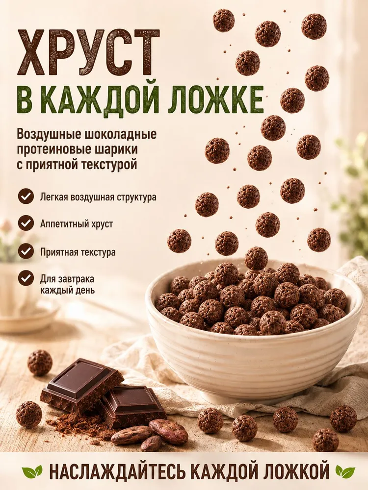 Завтраки протеиновые Dr.AMARANTH со вкусом шоколада 250г, 250 г, фото 4