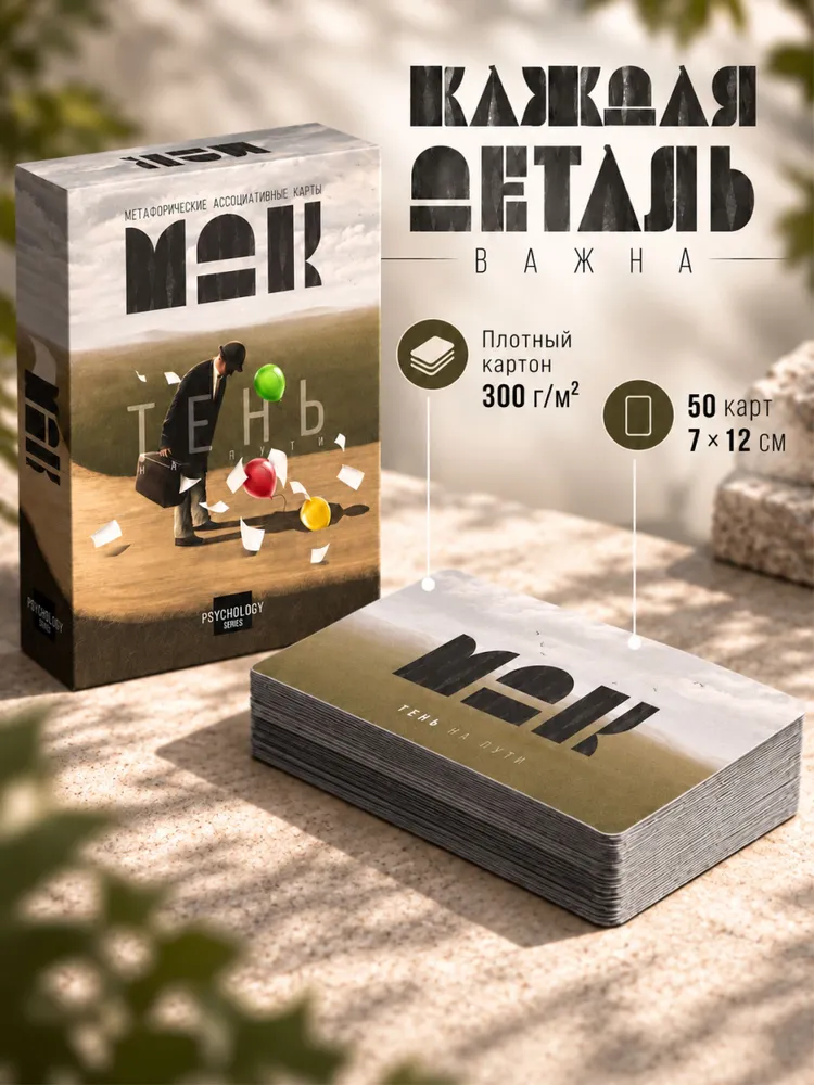 Метафорические карты "Тень на пути"/ Ассоциативные МАК карты, вариант, фото 3