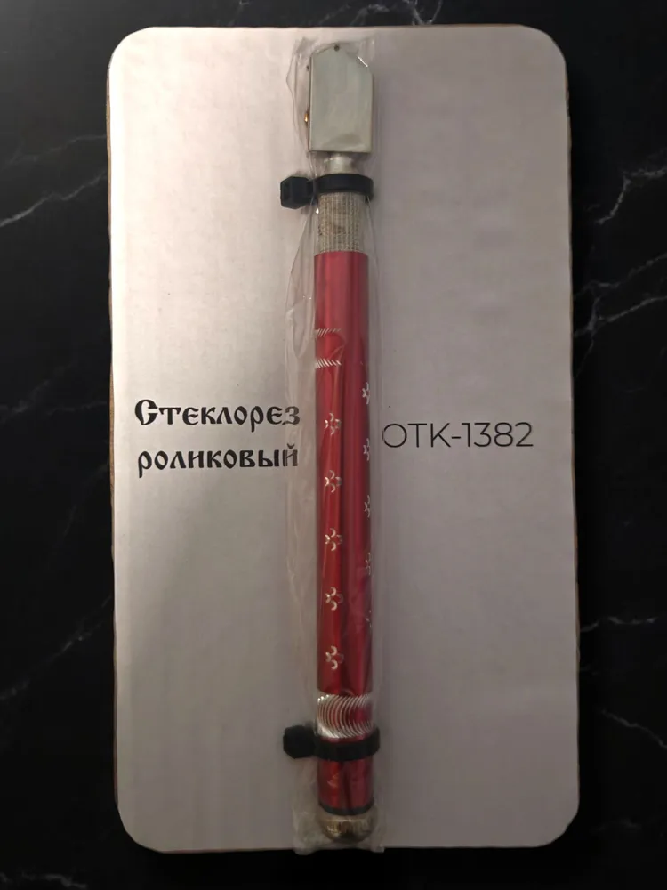 Стеклорез OTK-1382 красный., красный, фото 4