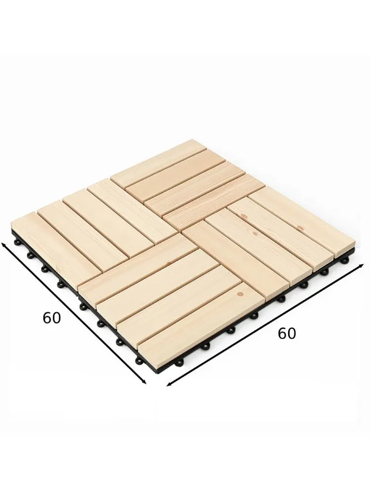 Покрытие модульное из массива ВЫЛЬГОРТ 30х30х3 без отделки, 8 шт., 30x30x3, 4 шт, фото 5